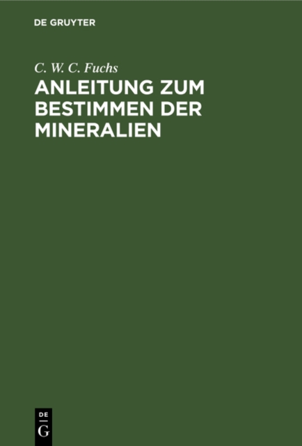 Anleitung zum Bestimmen der Mineralien, PDF eBook