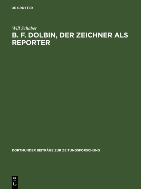 B. F. Dolbin, der Zeichner als Reporter, PDF eBook