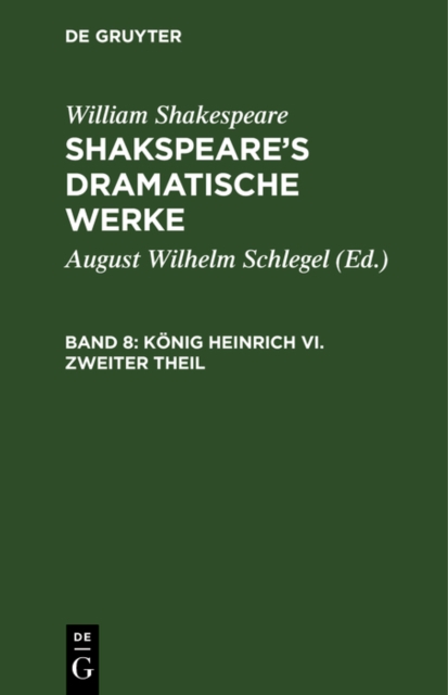Konig Heinrich VI. Zweiter Theil, PDF eBook