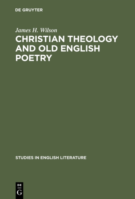 Christian theology and old English poetry, PDF eBook