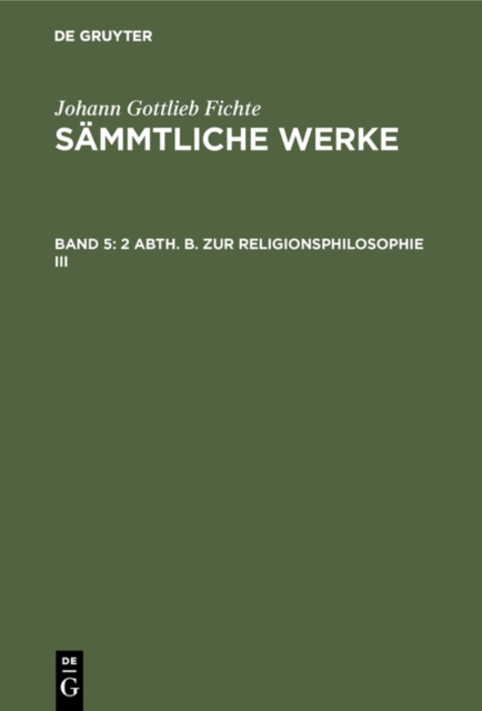 2 Abth. B. Zur Religionsphilosophie III, PDF eBook