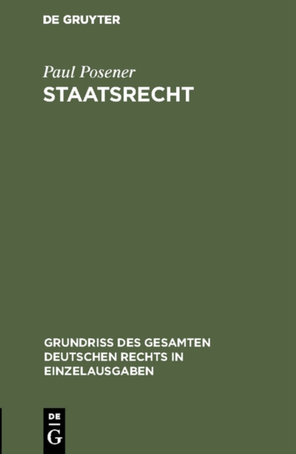 Staatsrecht, PDF eBook