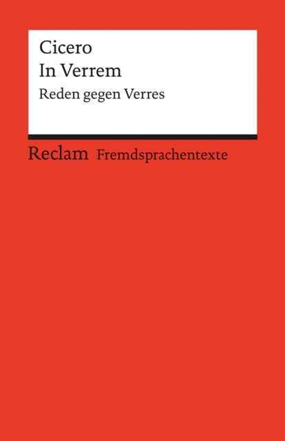 In Verrem : Reden gegen Verres (Reclams Rote Reihe - Fremdsprachentexte), EPUB eBook