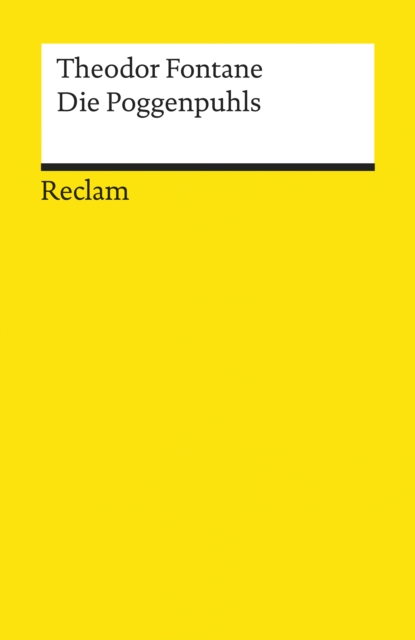 Die Poggenpuhls. Roman : Reclams Universal-Bibliothek, EPUB eBook