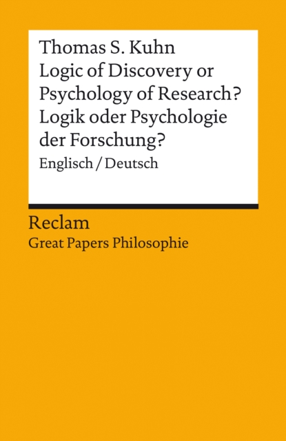 Logic of Discovery or Psychology of Research? / Logik oder Psychologie der Forschung? (Englisch/Deutsch) : Great Papers Philosophie, EPUB eBook