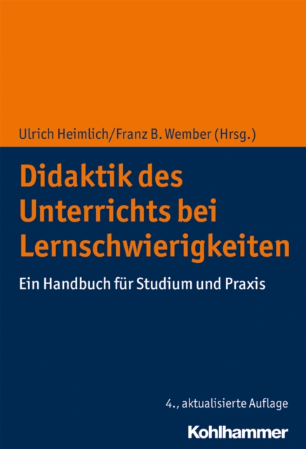 Didaktik des Unterrichts bei Lernschwierigkeiten : Ein Handbuch fur Studium und Praxis, EPUB eBook