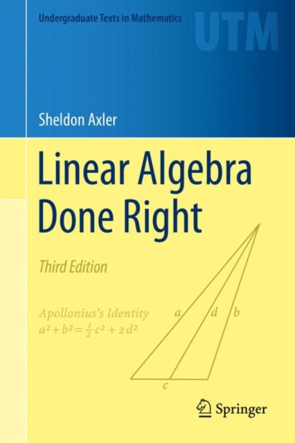 Linear Algebra Done Right, PDF eBook
