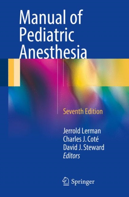 Manual of Pediatric Anesthesia, PDF eBook
