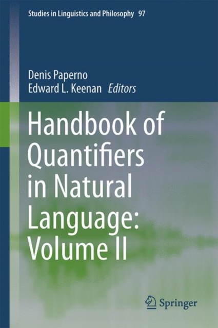 Handbook of Quantifiers in Natural Language: Volume II, EPUB eBook