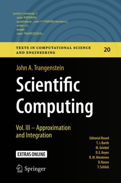 Scientific Computing : Vol. III - Approximation and Integration, Hardback Book