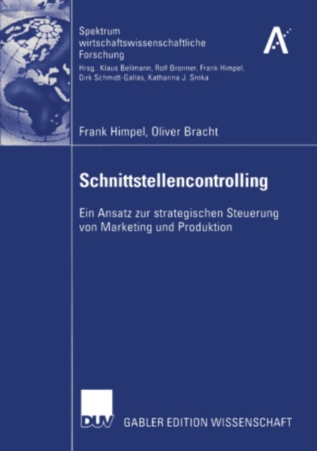 Schnittstellencontrolling : Ein Ansatz zur strategischen Steuerung von Marketing und Produktion, PDF eBook