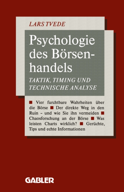 Psychologie des Borsenhandels : Taktik, Timing und Technische Analyse, PDF eBook