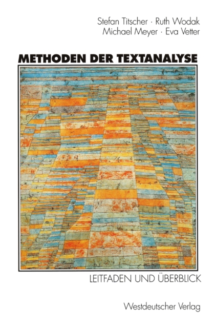 Methoden der Textanalyse : Leitfaden und Uberblick, PDF eBook