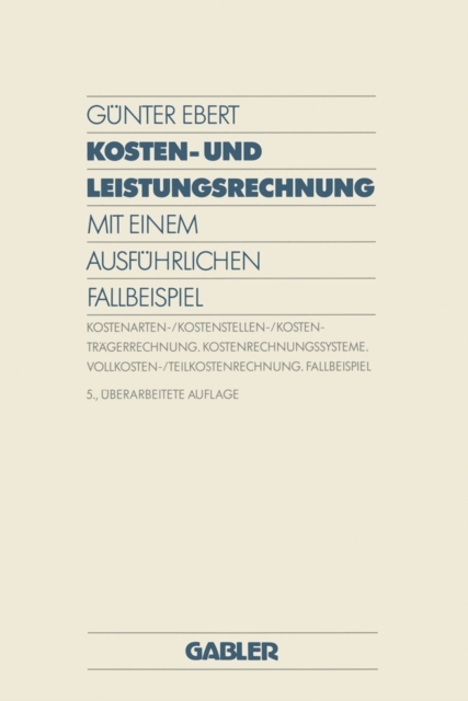 Kosten- und Leistungsrechnung, PDF eBook