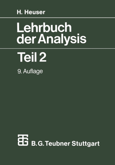 Lehrbuch der Analysis : Teil 2, PDF eBook