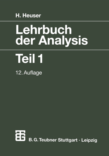 Lehrbuch der Analysis, PDF eBook
