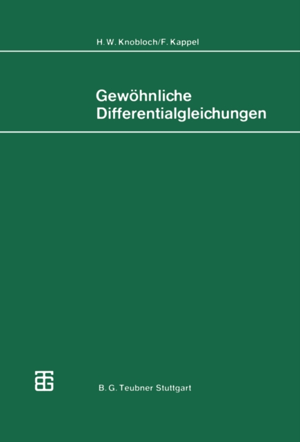 Gewohnliche Differentialgleichungen, PDF eBook