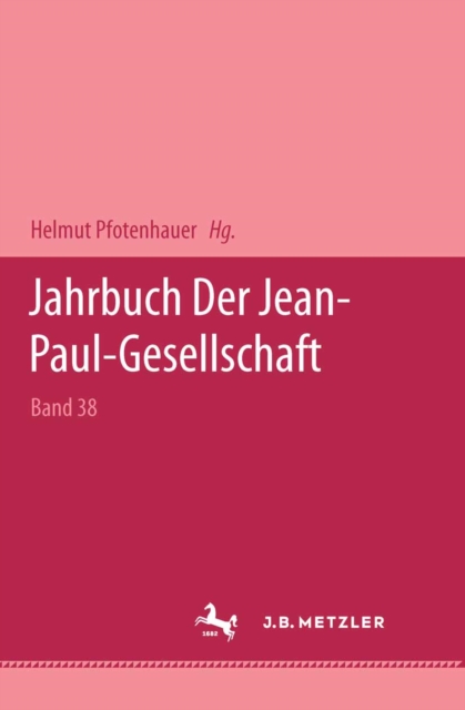 Jahrbuch der Jean Paul Gesellschaft 2003, PDF eBook