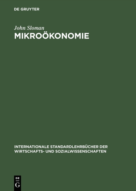 Mikrookonomie : Einfuhrung, PDF eBook