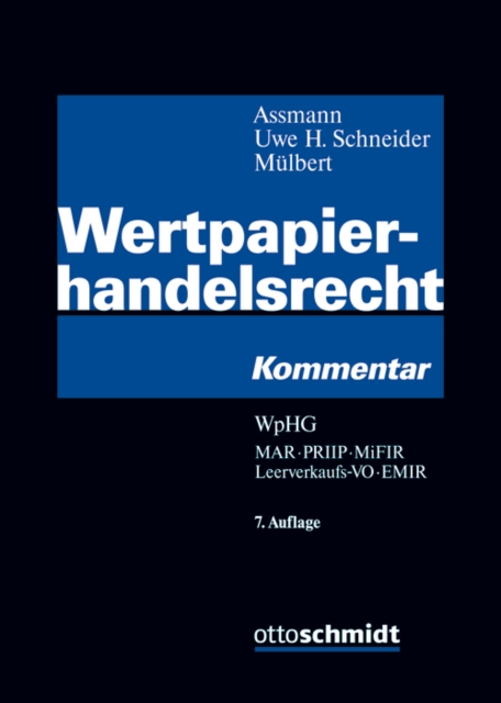 Wertpapierhandelsrecht : Kommentar, PDF eBook
