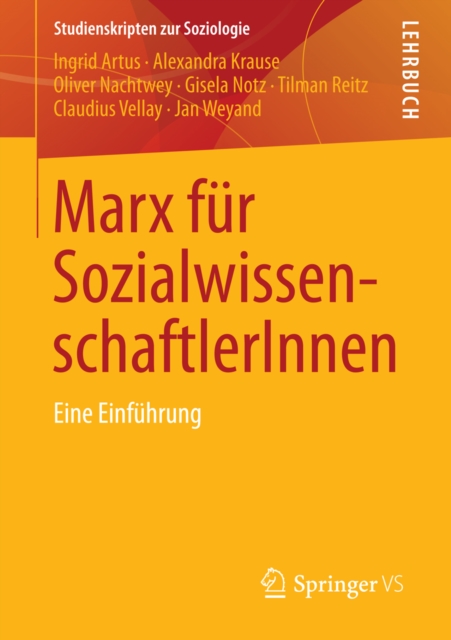Marx fur SozialwissenschaftlerInnen : Eine Einfuhrung, PDF eBook