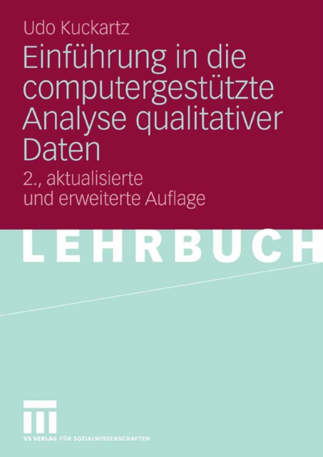 Einfuhrung in die computergestutzte Analyse qualitativer Daten, PDF eBook