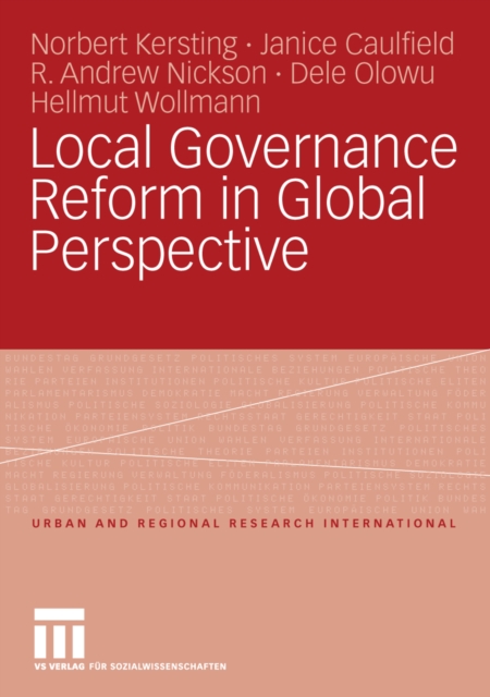 Local Governance Reform in Global Perspective, PDF eBook