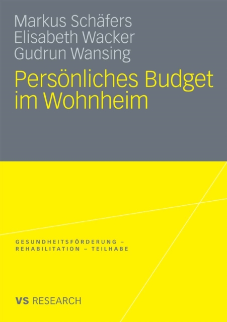 Personliches Budget im Wohnheim, PDF eBook