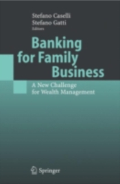 Banking for Family Business : A New Challenge for Wealth Management, PDF eBook