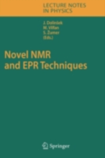Novel NMR and EPR Techniques, PDF eBook