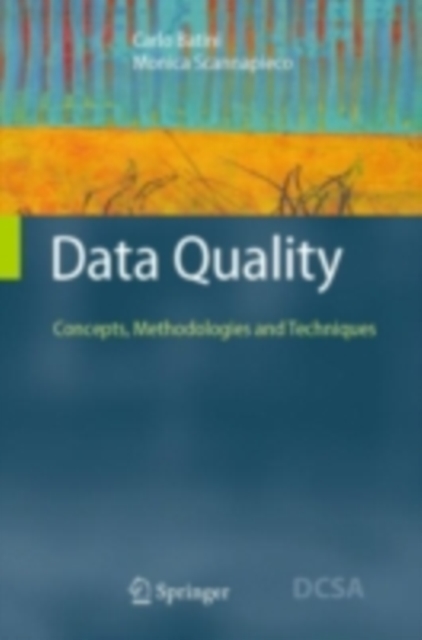Data Quality : Concepts, Methodologies and Techniques, PDF eBook