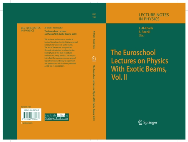 The Euroschool Lectures on Physics With Exotic Beams, Vol. II, PDF eBook