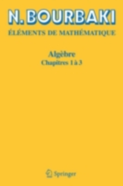 Algebre : Chapitres 1 a 3, PDF eBook
