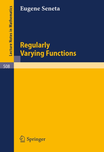 Regularly Varying Functions, PDF eBook