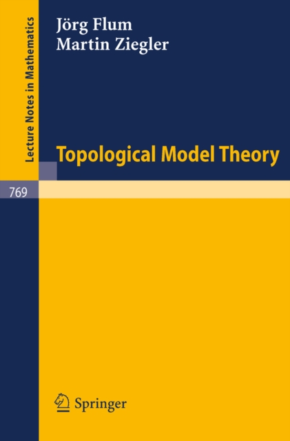 Topological Model Theory, PDF eBook