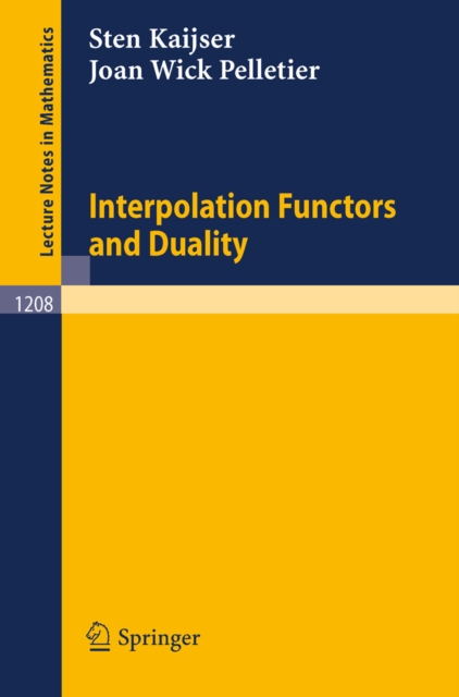 Interpolation Functors and Duality, PDF eBook