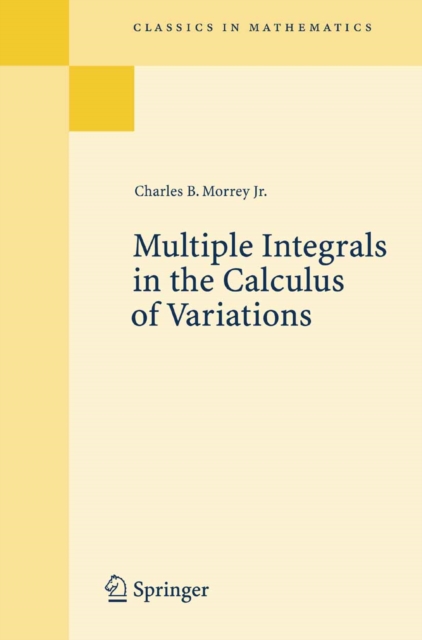 Multiple Integrals in the Calculus of Variations, PDF eBook