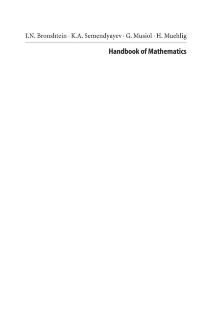 Handbook of Mathematics, PDF eBook