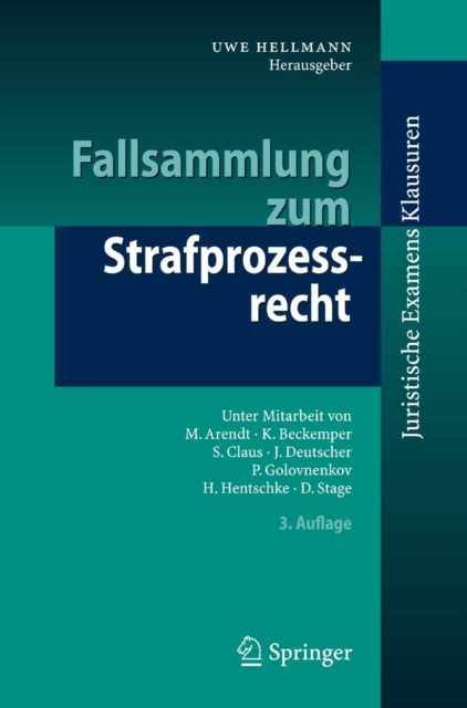 Fallsammlung zum Strafprozessrecht, PDF eBook