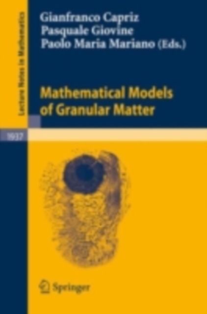 Mathematical Models of Granular Matter, PDF eBook
