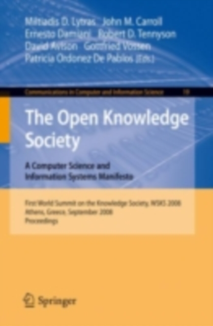 The Open Knowledge Society : A Computer Science and Information Systems Manifesto, PDF eBook
