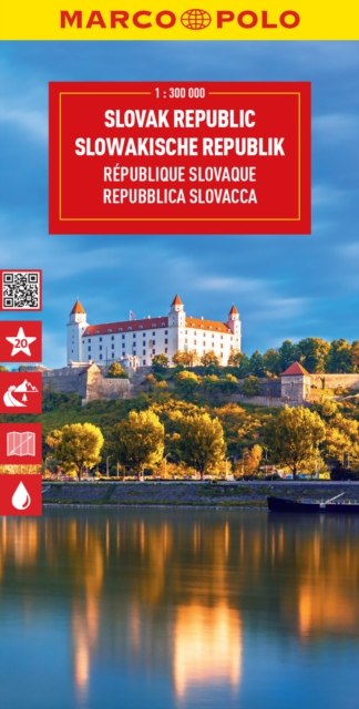 Slovak Republic Marco Polo Map, Sheet map, folded Book