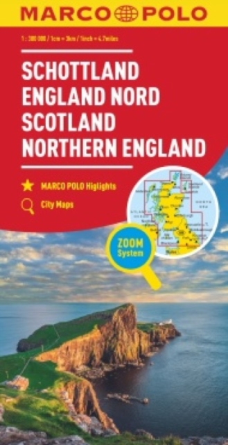 Scotland Marco Polo Map : Also covers Northern England, Sheet map, folded Book