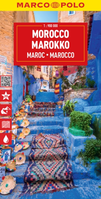 Morocco Marco Polo Map, Sheet map, folded Book