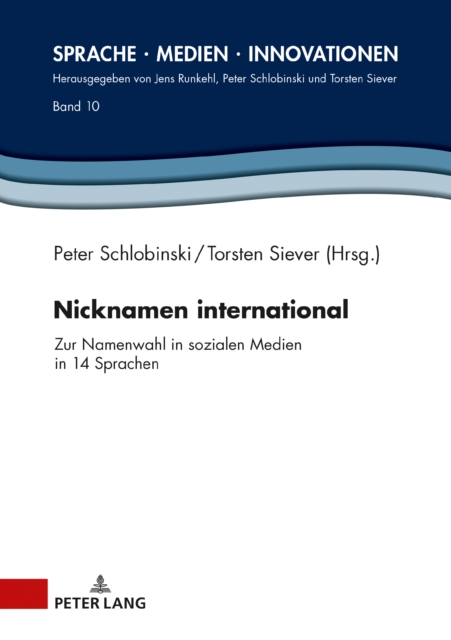 Nicknamen international : Zur Namenwahl in sozialen Medien in 14 Sprachen, PDF eBook