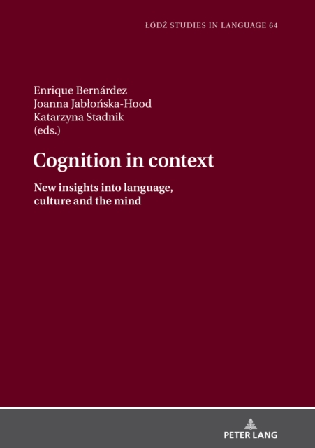 Cognition in context : New insights into language, culture and the mind, PDF eBook