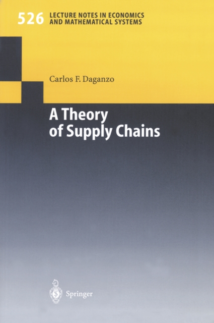 A Theory of Supply Chains, PDF eBook