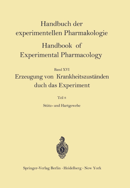 Erzeugung von Krankheitszustanden durch das Experiment : Stutz- und Hartgewebe, PDF eBook