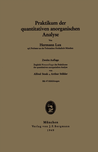 Praktikum der quantitativen anorganischen Analyse, PDF eBook