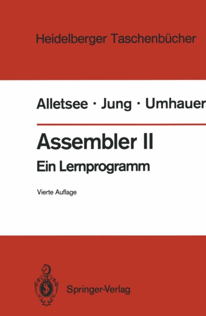 Assembler II : Ein Lernprogramm, PDF eBook